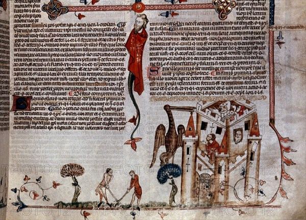 ROYAL MS 10 E IV FOL 94 - CHUECA - MANUSCRITO ITALIANO - PRINCIPIOS DEL SIGLO XIV
LONDRES, BRITISH