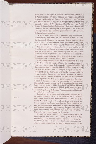 LEY ORGANICA DEL ESTADO DEL 10 DE ENERO DE 1967 - SEGUNDA PAGINA
MADRID, CONGRESO DE LOS