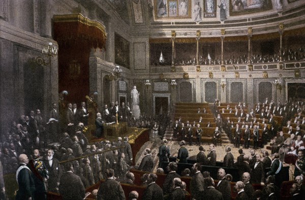 SIGÜENZA CHAVARRIETA JOAQUIN
JURA DE LA CONSTITUCION DE 1869 POR EL GENERAL FRANCISCO SERRANO AL