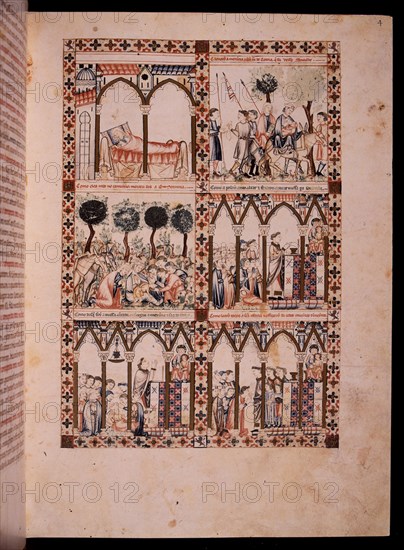 ALFONSO X EL SABIO 1221/84
MS B.R.20- CANTIGA STA MARIA-Nº 224-F4R-COMO STA Mº DE TERENA EN