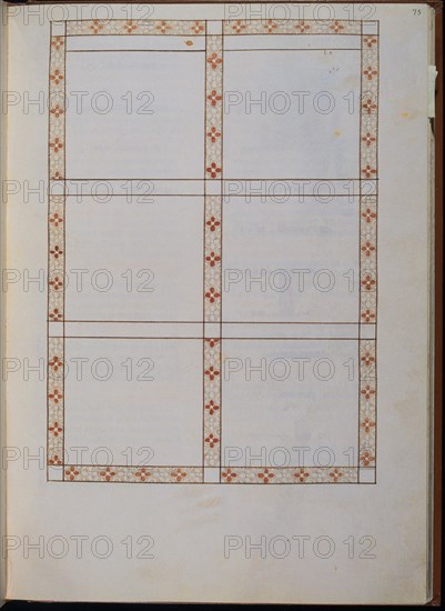 ALFONSO X EL SABIO 1221/84
MS B.R.20- CANTIGA STA MARIA Nº351-F75R-VIÑETAS SEPARADAS POR ORLAS