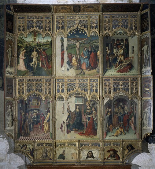 GALLEGO FERNANDO 1468/1507
RETABLO DE SAN ILDEFONSO - 1466 - GOTICO ESPAÑOL - ESTILO