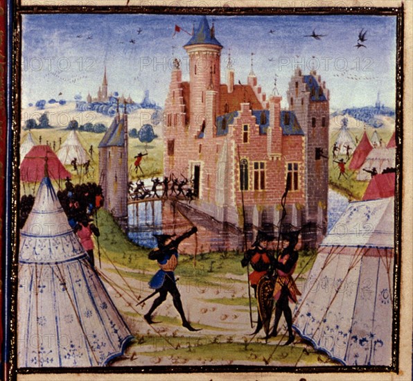 D- LIBRO DE LAS CRUZADAS - ASALTO A UN CASTILLO - MANUSCRITO S XV - Conj 77238
VIENA, BIBLIOTECA