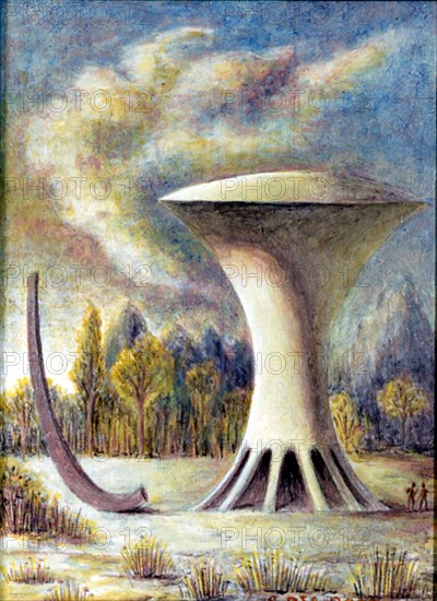 PEREZ VILLALTA GUILLERMO 1948-
CHATEAUX D'EAU - 2003 - TEMPLE/LIENZO - 22x16
MADRID, GALERIA
