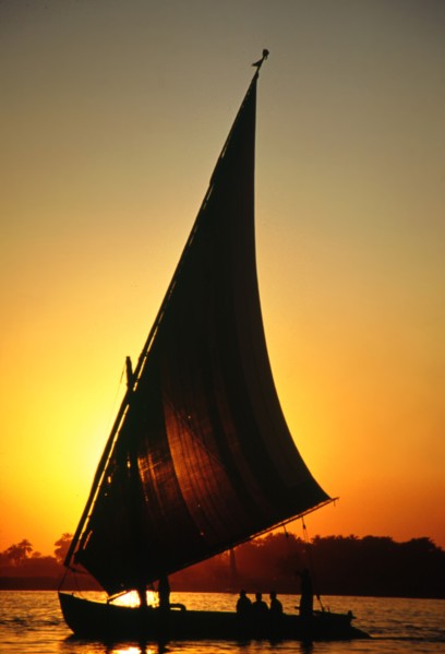 Felouque sur le Nil, en Egypte