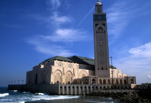 Mosquée Hassan II à Casablanca, Maroc, 1993