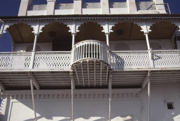 Détail architectural à al lawatia, un quartier de Mutrah, dans le Sultanat d'Oman