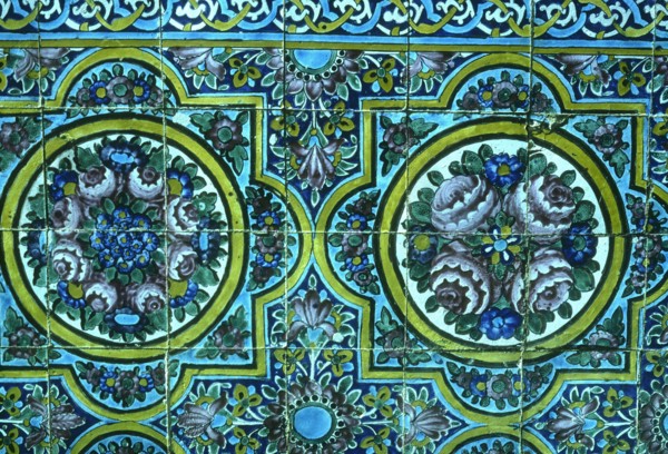 Mosaïque dans la mosquée de Kadhimain, à Bagdad