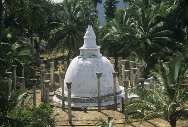 Ambasthale dagoba sacred Buddhist  site at Mihintale Sri Lanka