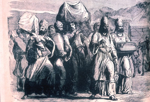 According to Hebrew records, the ark of the covenant was a sacred container holding the tablets on