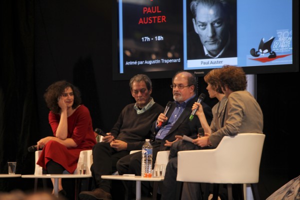Paul Auster et Salman Rushdie, 2010