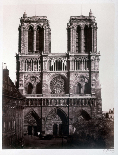 Baldus, Paris, la façade de l'église Notre-Dame