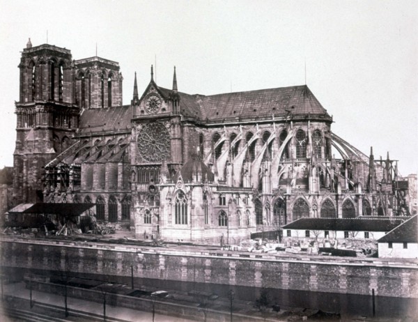 Baldus, Paris, la façade latérale de l'Eglise Notre-Dame