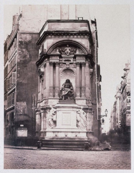 Baldus, Paris, Molière fountain, Rue de Richelieu
