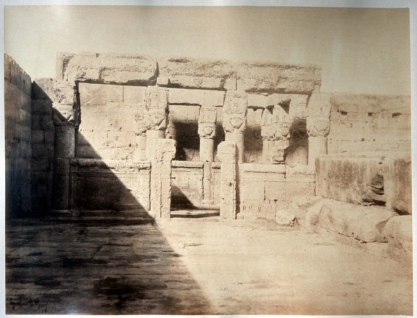 Le Gray Gustave, Egypte, Petit sanctuaire sur la terrasse supérieure du temple de Denderah