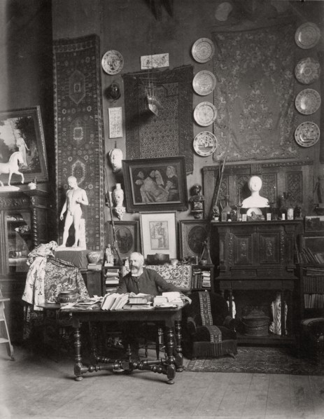Louis Jacquesson de la Chevreuse in his studio