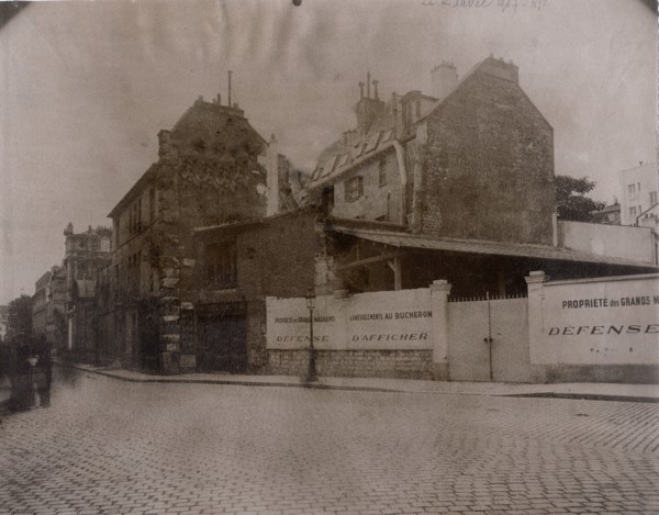 Atget, Les maisons du Grenier Saint-Lazare à Paris