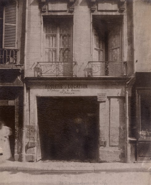 Atget, Entrance of the 90 rue Quincampoix in Paris