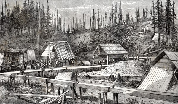 Gold mines of Cameron in Canada, 1866