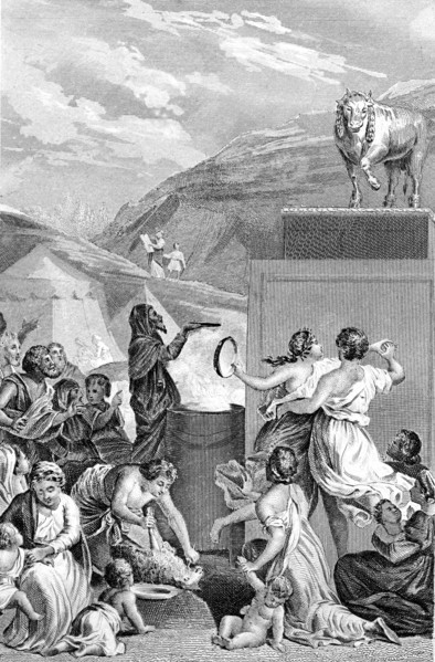 Excerpt of the Bible: Adoration of the Golden Calf