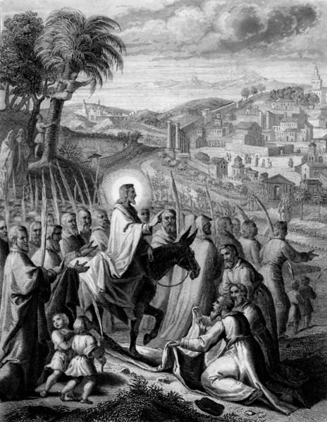 Palm Sunday: Jesus entering Jerusalem