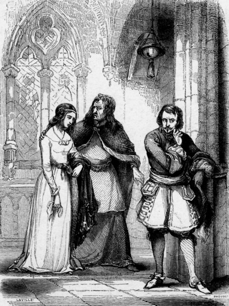 Engraving from the novel Rob Roy, by Walter Scott