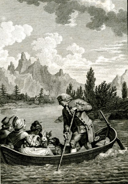 J-J. Rousseau on Lake Biel
