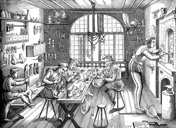 Interior of the Atelier of Etienne Delaune
