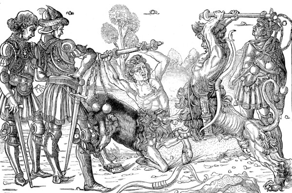 Combat de deux Centaures