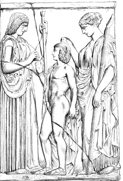 La Déesse Demeter, Triptolémos, et Koré