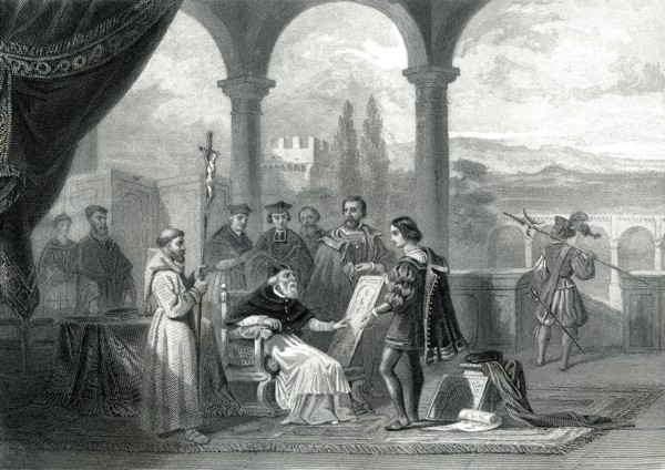 Le PAPE JULES II et le peintre Raphael