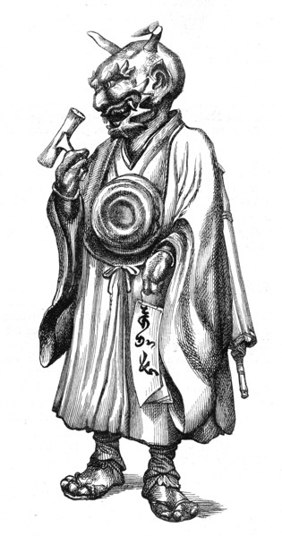 Statuette représentant le diable japonais
