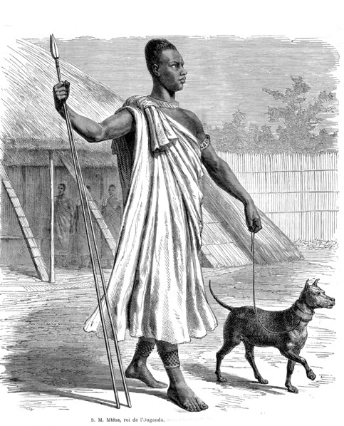 MTESA, Roi de L'OUGANDA en 1864