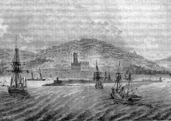 Vue de PENZANCE en Cornouailles, Angleterre
