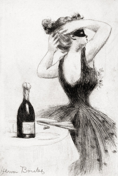 Soir de fête au champagne