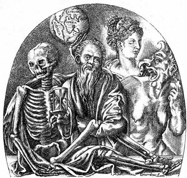 Le Vieillard entre La Mort et La Volupté