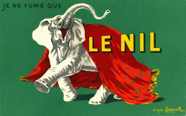 Cappiello, poster design for ‘Le Nil’ cigarette paper, 1912