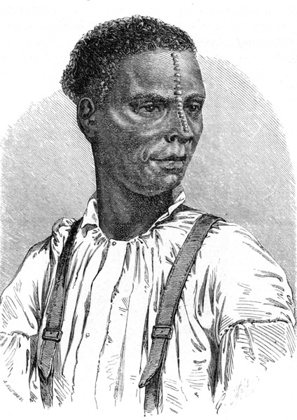 Nègre Yambane de l'ile de La Réunion