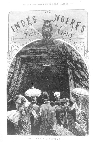Jules Verne, illustration des "Indes noires"