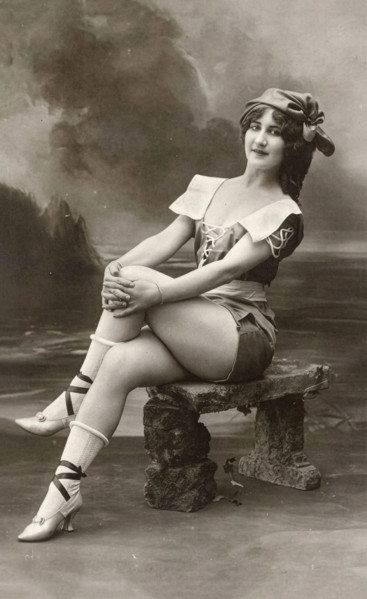 Postcard of a Bather