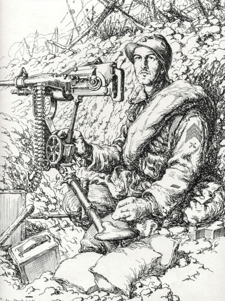 Droit, Le mitrailleur