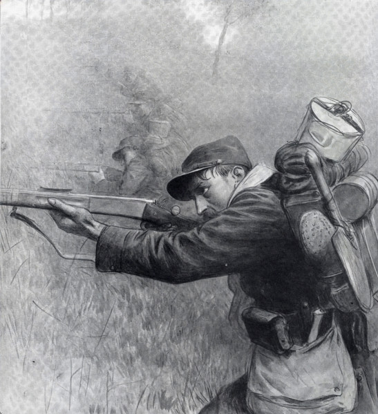 French soldier shooting