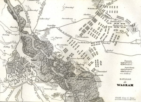 Plan de la bataille de Wagram