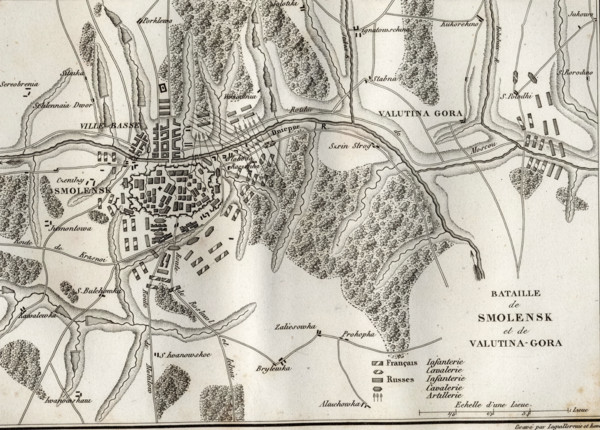 Map of the Battle of Smolensk