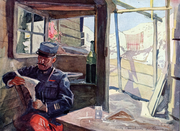 Hoffbauer, In the trenches, Captain of the Infantry, "Cavaliers de Courcy"
