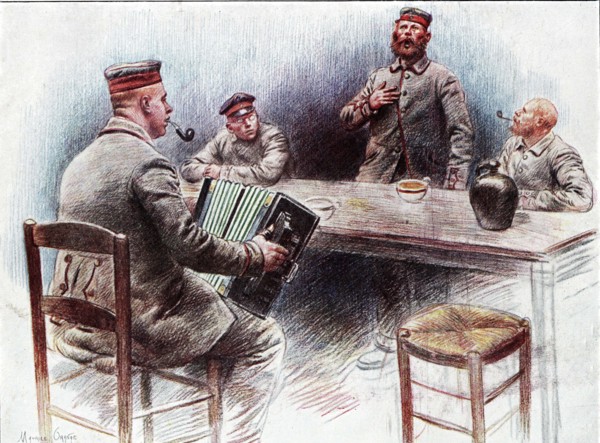 Orange, Canteen at a German Prisoner of War camp in Dinan