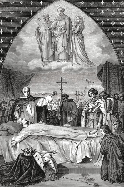 Mort de Saint Louis.