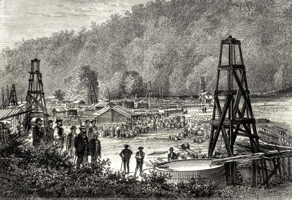 Extraction de pétrole.