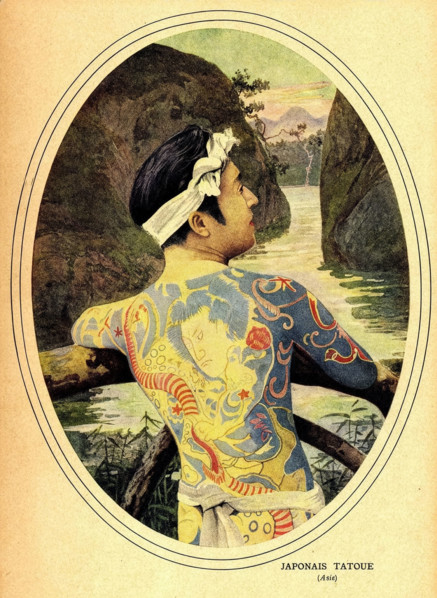 Japonais tatoué.