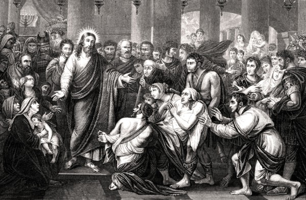 Jesus guerissant les malades ( Bible )